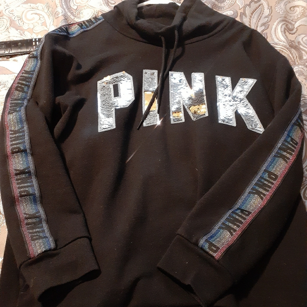 Pink.bling hoodie